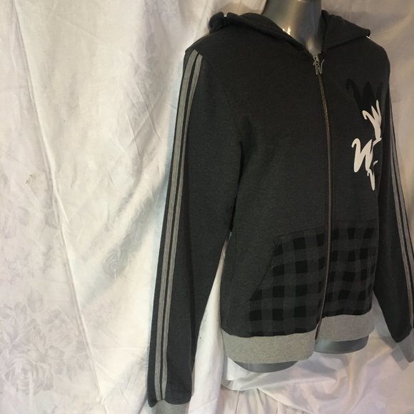 Wildchild Nation Hoodie Small Women s Adult Gray Black Graphic Sweatshirt - Picture 6 of 13